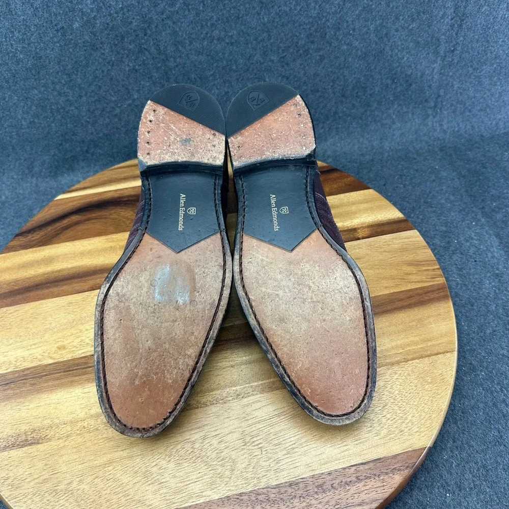 Allen Edmonds 7655 Independence Coll. Jefferson 2.0 Merlot Wingtip Oxford 9.5D